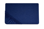 KNEER KV. 22 STRÆKLAGEN JERSEY MARINE BLÅ 90X200/220