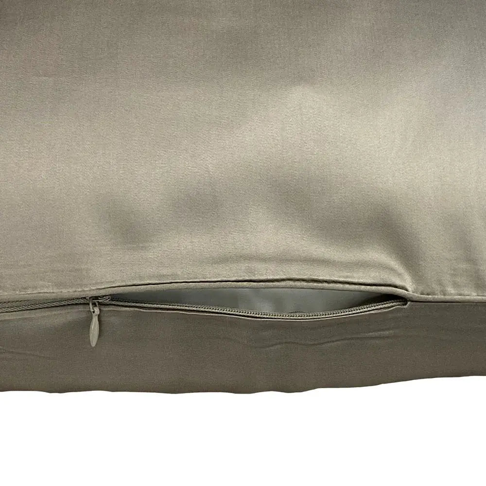 100 % lyocell bambus sengetøj | 140 x 200 cm – Grå – Ensfarvet – 100 % Bambus lyocell – Gråbrun