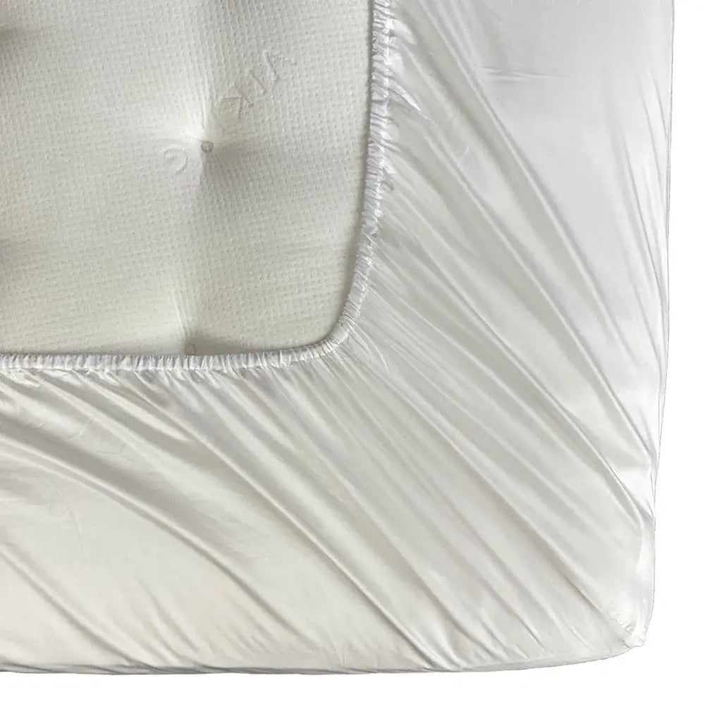 100 % lyocell bambus faconlagen | 210 x 210 cm – Hvid