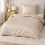 100 % lyocell bambus sengetøj | 140 x 200 cm – Beige