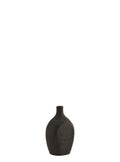 Madam Stoltz vase rund mørk