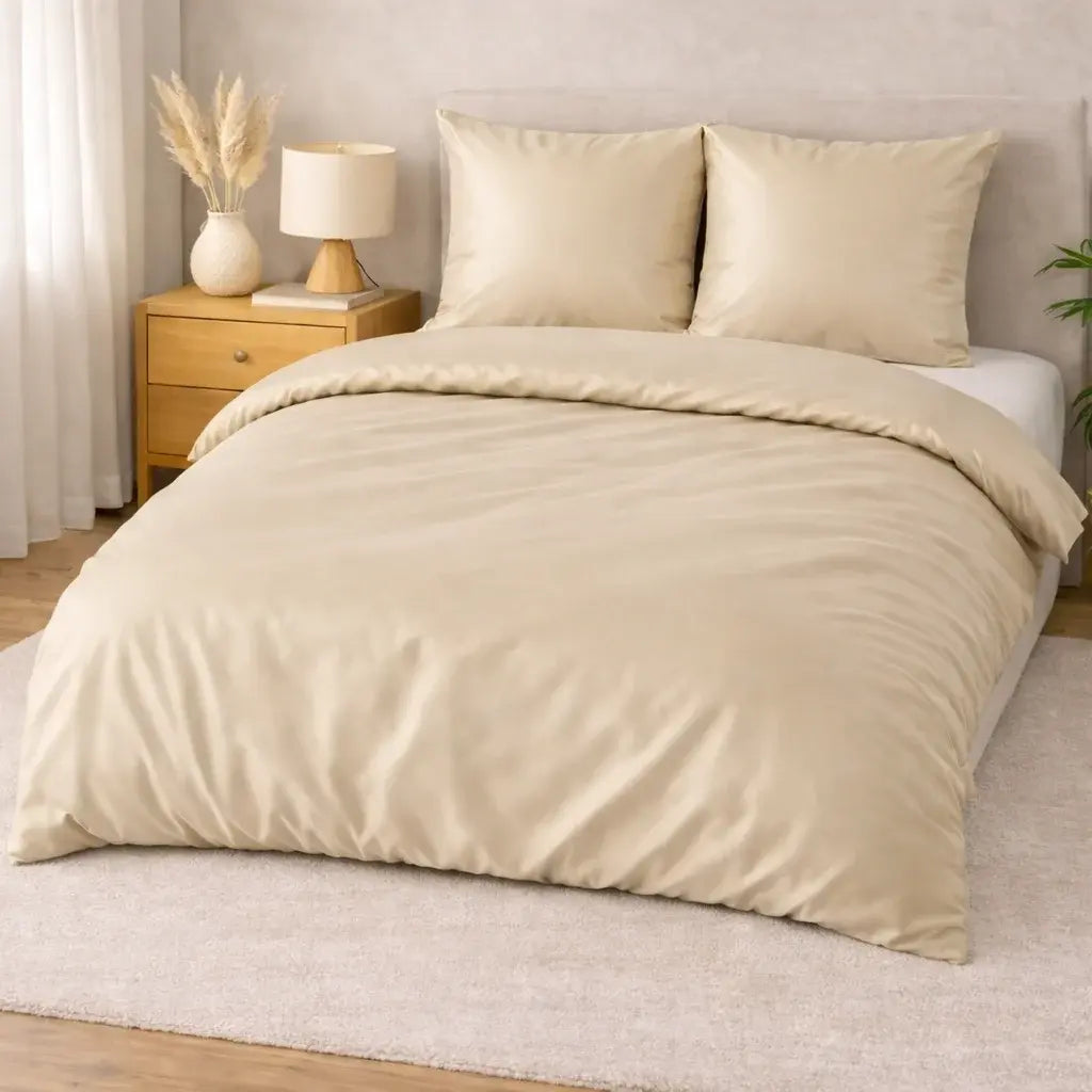 100 % lyocell bambus sengetøj | 200 x 220 cm – Beige