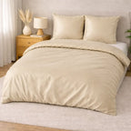 100 % lyocell bambus sengetøj | 240 x 220 cm – Beige