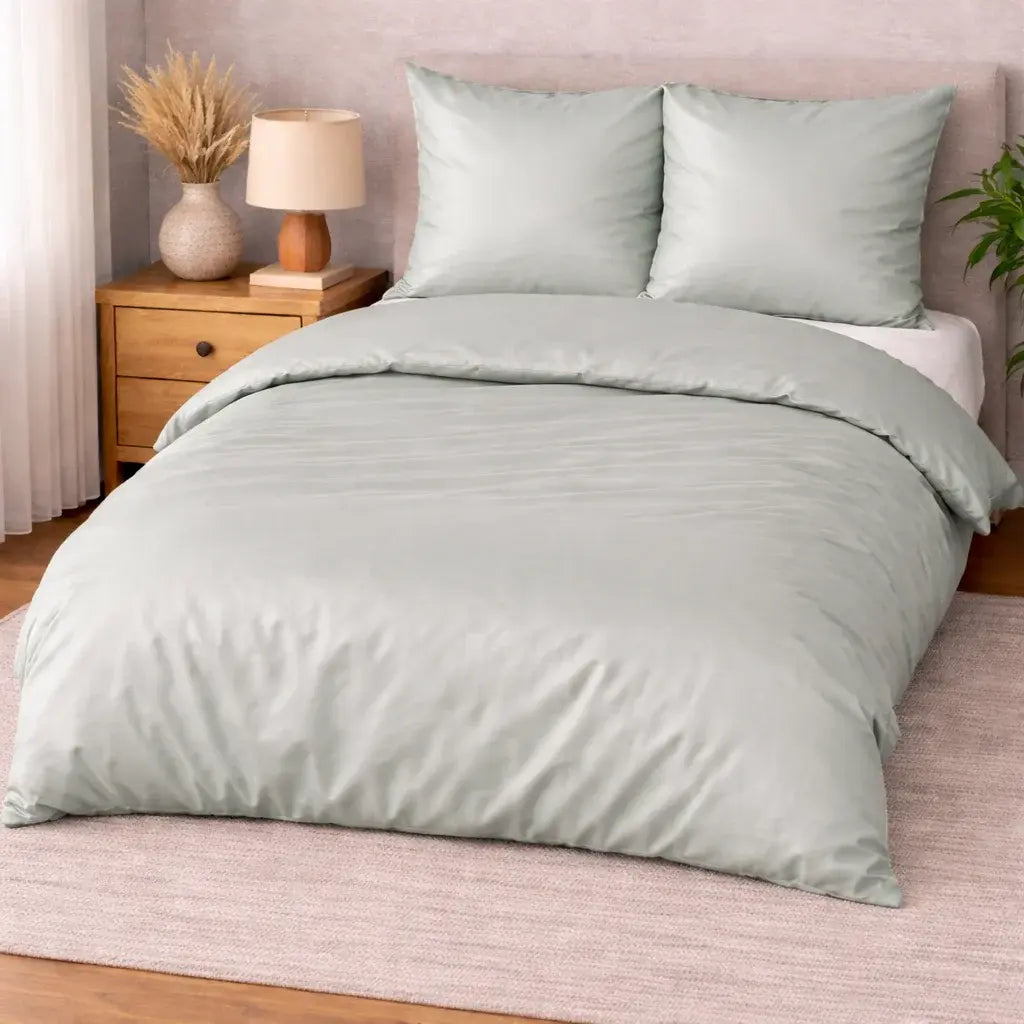 100 % lyocell bambus sengetøj | 240 x 220 cm – Perlegrå