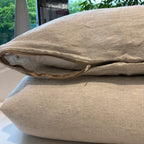 Sengetøj 100% vasket hør   140x220 cm – Beige