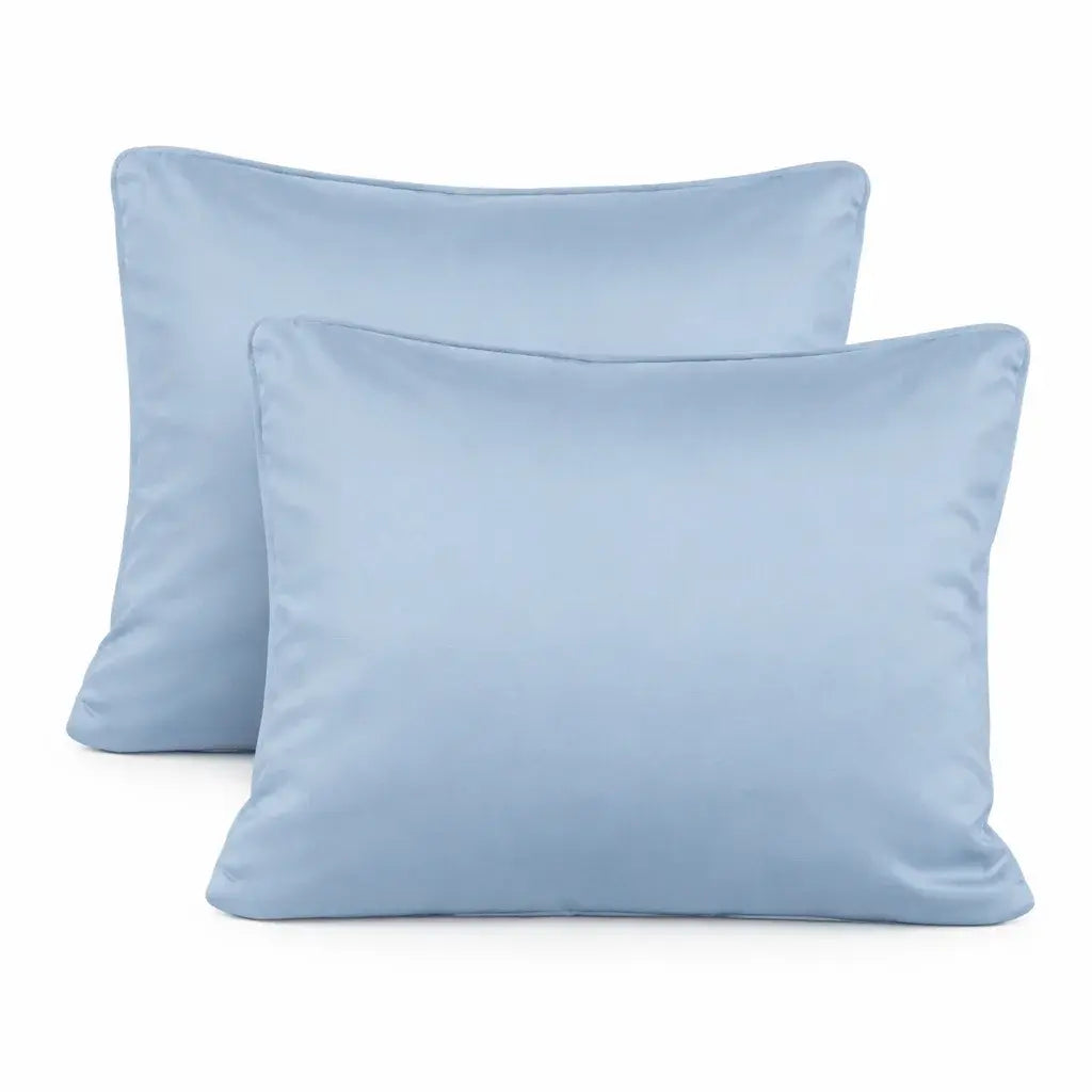 2 stk – Morfeus 100% lyocell bambus hovedpudebetræk | 60 x 63 cn – Blå – cm