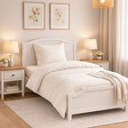 Sengetøj 100% vasket hør   140x220 cm – Offwhite
