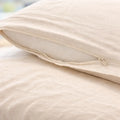 Hovedpudebetræk 100% vasket hør – Offwhite