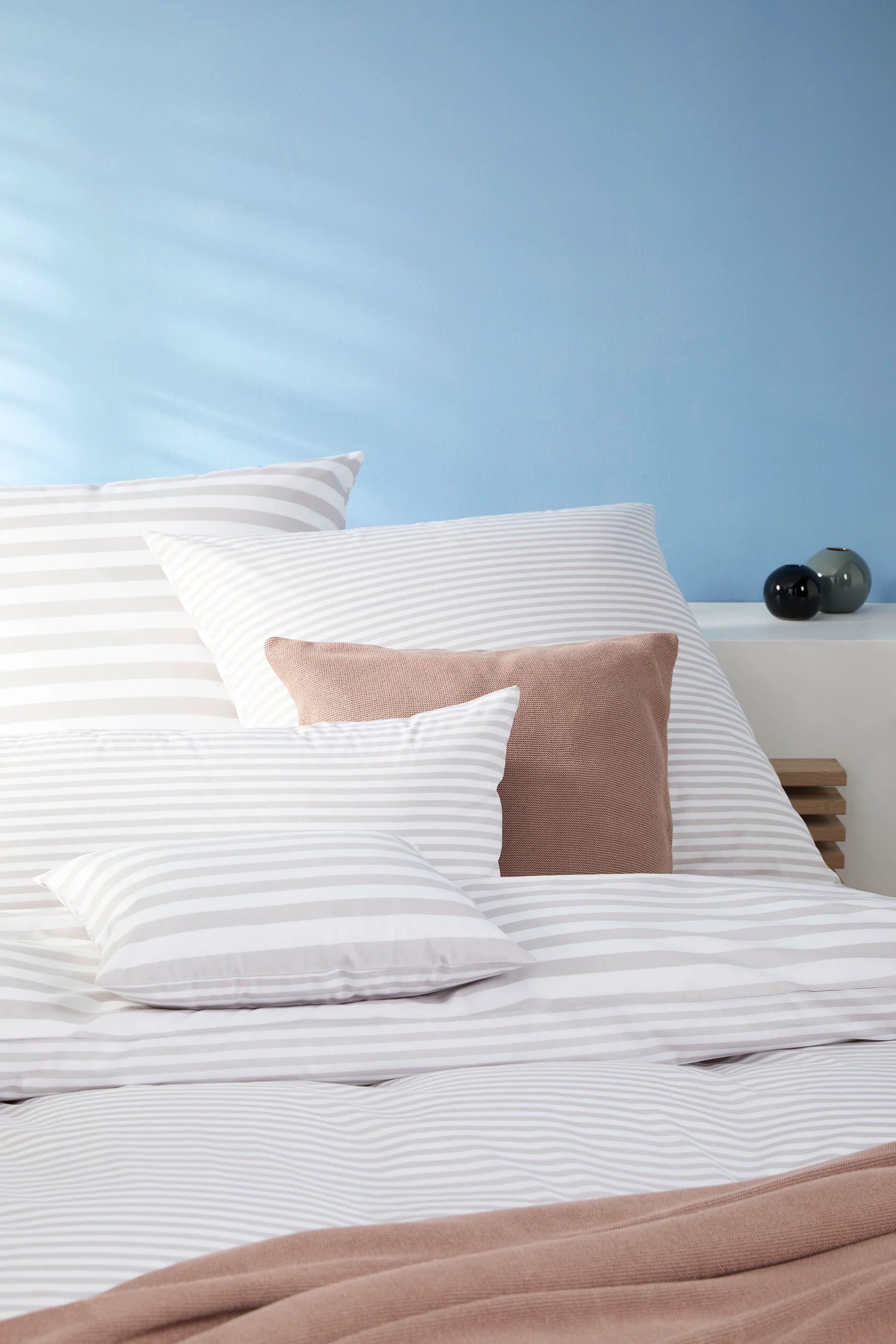 BALDESSARINI Dara strib | Beige/brun | 140 x 200 cm