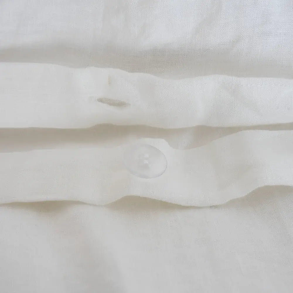 Hamp sengetøj | 140 x 220 cm – Hvid