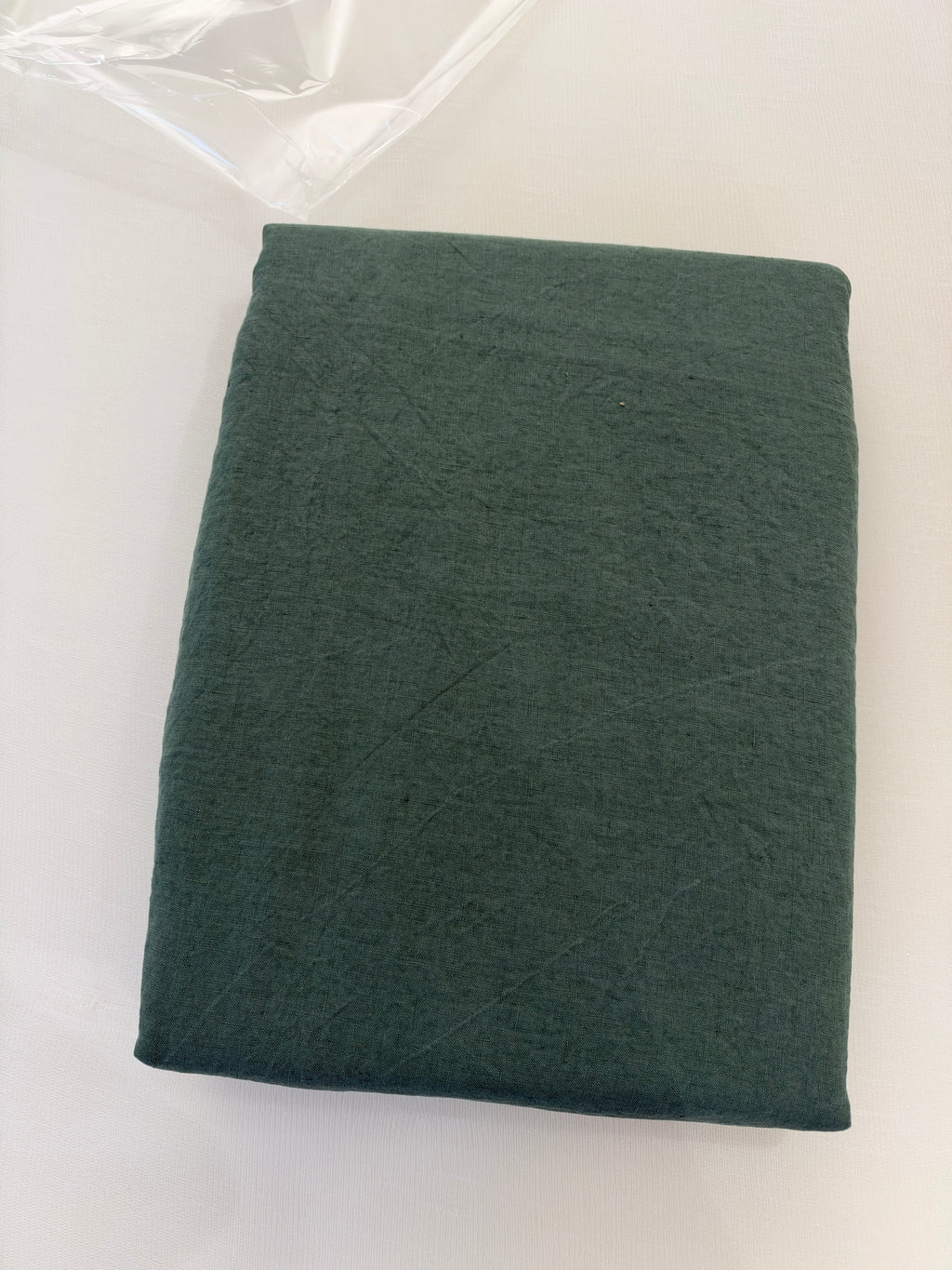 Sengetøj 100% vasket hør   140x200 cm – Grøn