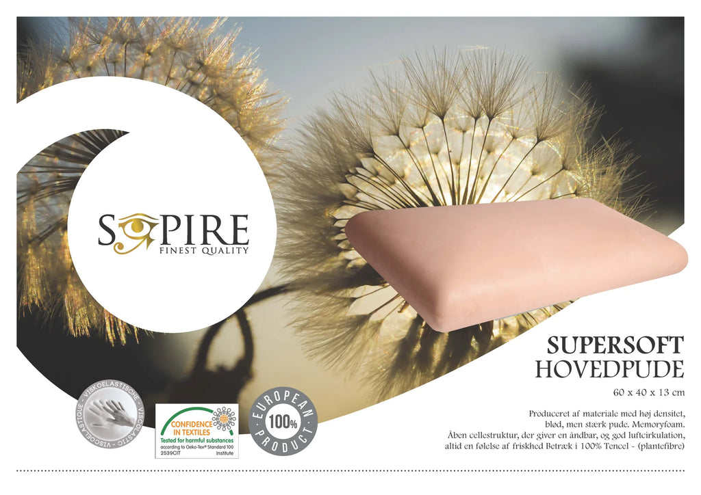 Sopire | Super soft memory hovedpude | 40 x 60 cm