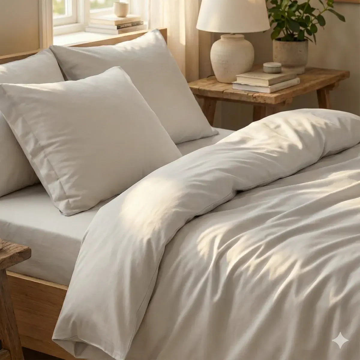 Morfeus 100% lyocell bambus sengetøj | 140 x 220 cm – Elfenben
