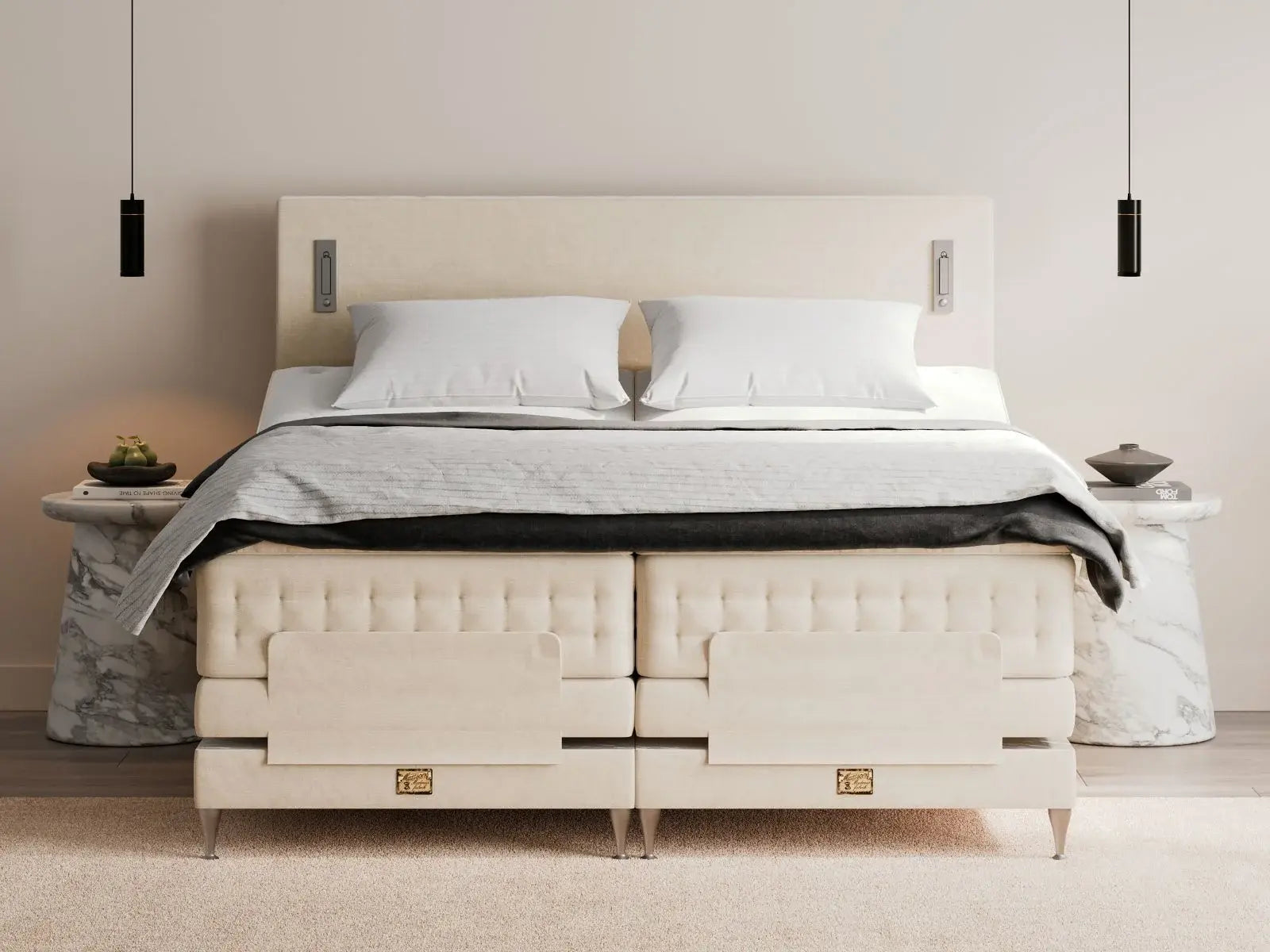 Mattson Beds Elevationsseng Lotus/ Rise ST kontinentalseng | 180 x 200 cm