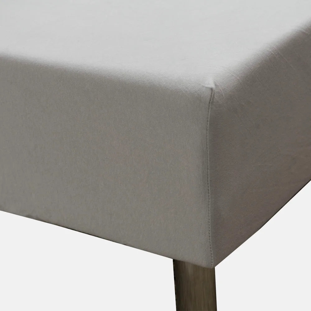 Sopire luksus stræklagen interlock jersey 180x200/210 lys grå