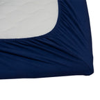 Sopire luksus stræklagen interlock jersey 140 x200/210 mørk blå