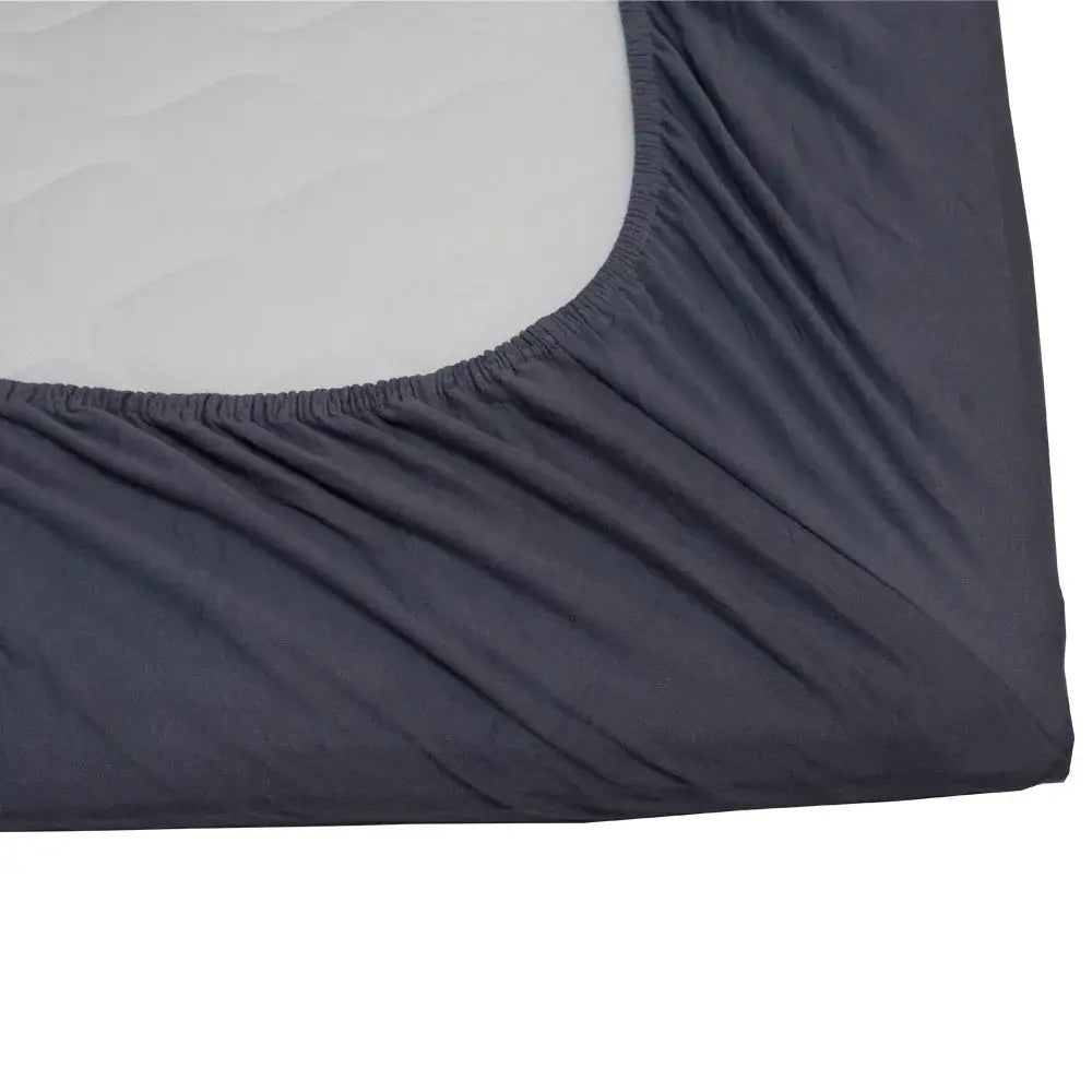 Sopire luksus stræklagen interlock jersey 180x200/210 mørk grå