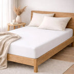 Morfeus 100% lyocell bambus faconlagen | 180 x 200 cm – Hvid