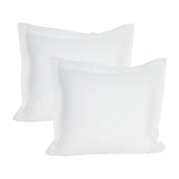 Sopire Absolute White fladlagen i 280 x 280 cm + 2x pudebetræk i egyptisk bomuld i 60 x 63 cm