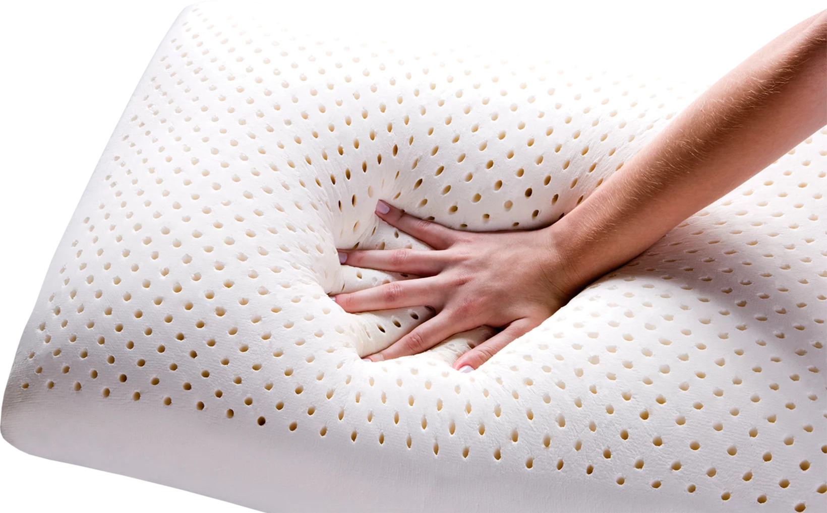 Vaskbar natur latex pude | Mellem | 40 x 60 x 13 cm
