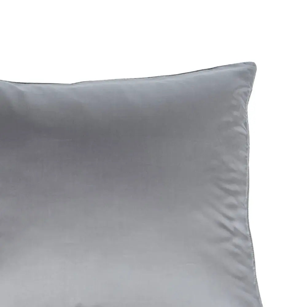 100 % lyocell bambus sengetøj | 140 x 220 cm – Grå – Stålgrå