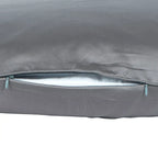 100 % lyocell bambus sengetøj | 140 x 220 cm – Grå – Stålgrå