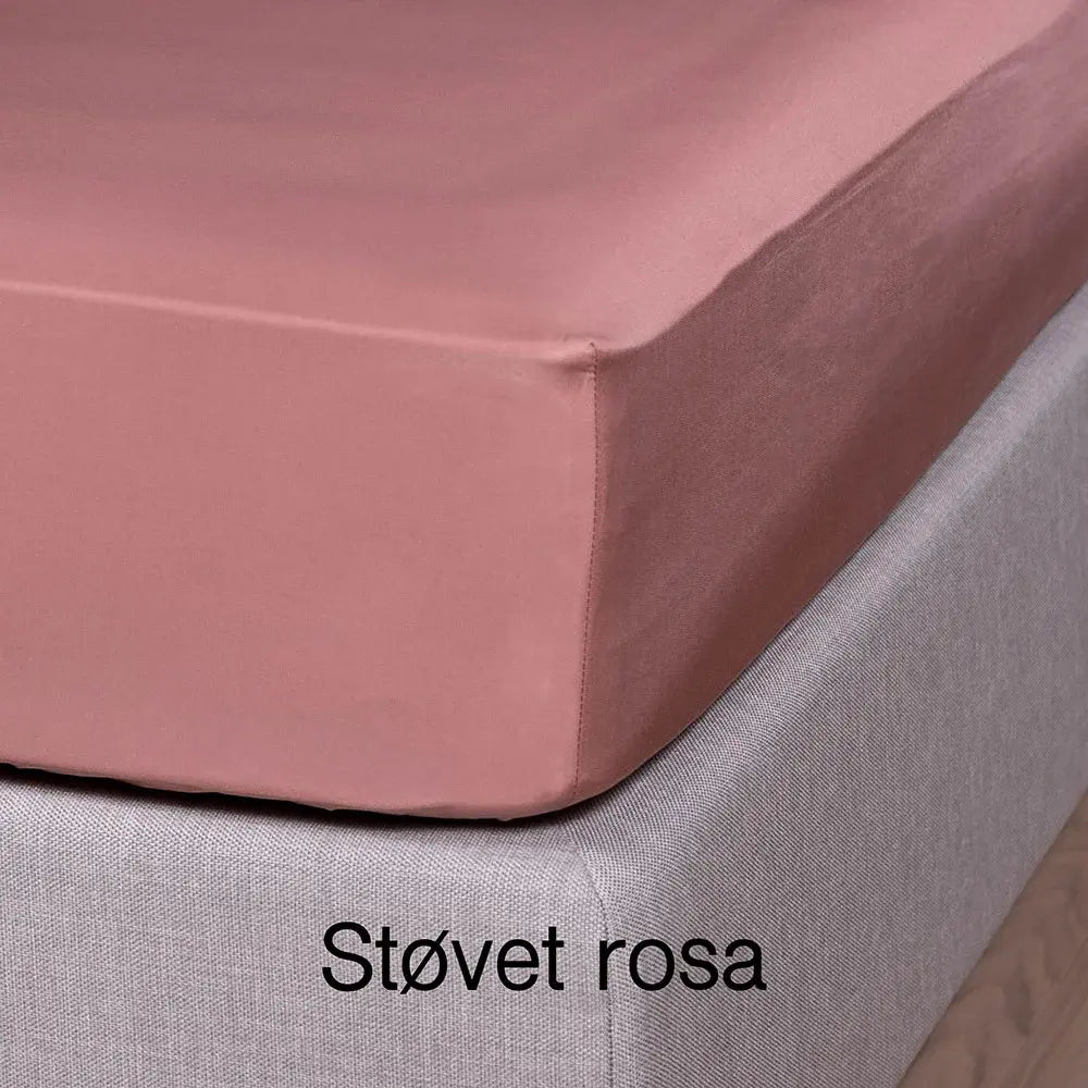 100 % lyocell bambus faconlagen | 140 x 200 x 35 cm – Lyserød