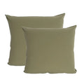 2 stk – Stone Washed hovedpudebetræk | 60 x 63 cm – Oliven