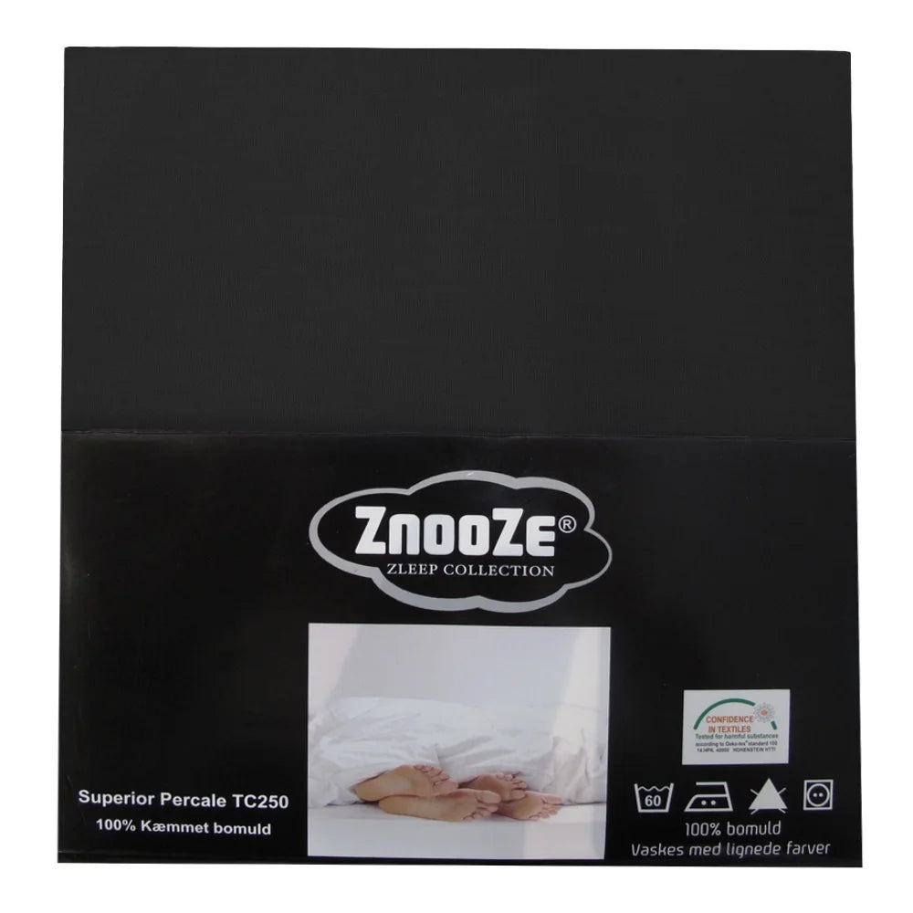 Znooze Superior faconlagen | Sort | 120 x 200 x 25 cm