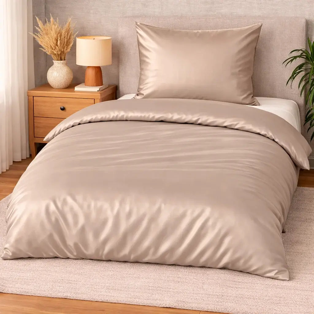 100 % lyocell bambus sengetøj | 140 x 220 cm – Rosa