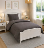Sengetøj 100% vasket hør   140x220 cm – Antracit