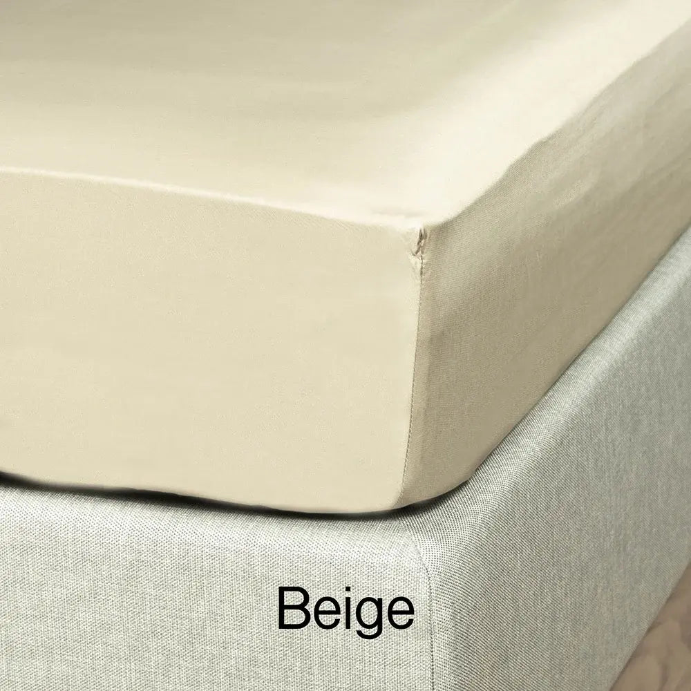 100 % lyocell bambus faconlagen | 90 x 200 cm – Beige – Beiges