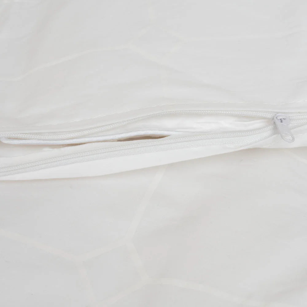 White Carstel bomuldspercale sengetøj TC210 hvid 140x220