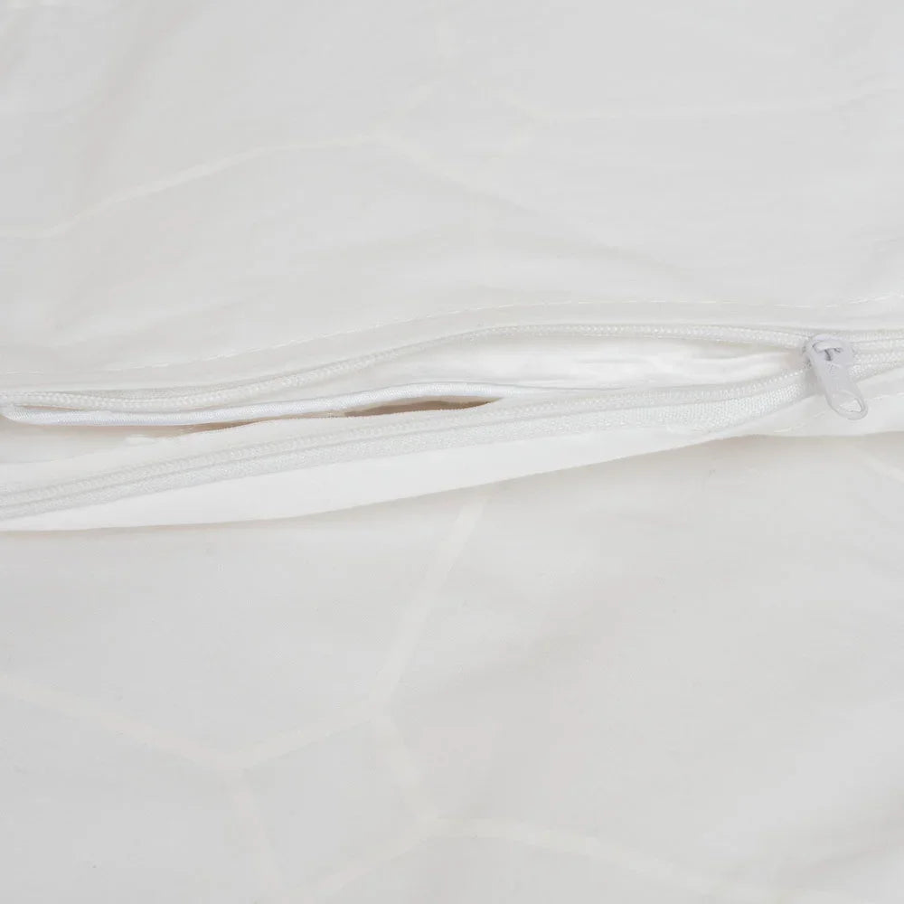 White Carstel bomuldspercale sengetøj TC210 hvid 140x200