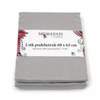 2 stk – Morfeus 100% lyocell bambus hovedpudebetræk | 60 x 63 cn – Grå