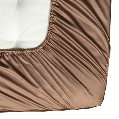 100 % lyocell bambus faconlagen | 160 x 200 cm – Chokolade