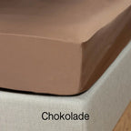 100 % lyocell bambus faconlagen | 180 x 200 cm – Brun – 35 cm – Chokolade