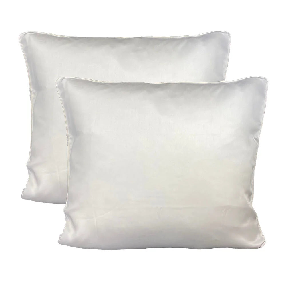 2 pak – 100 % lyocell bambus hovedpudebetræk | Hvid | 50 x 90 cm