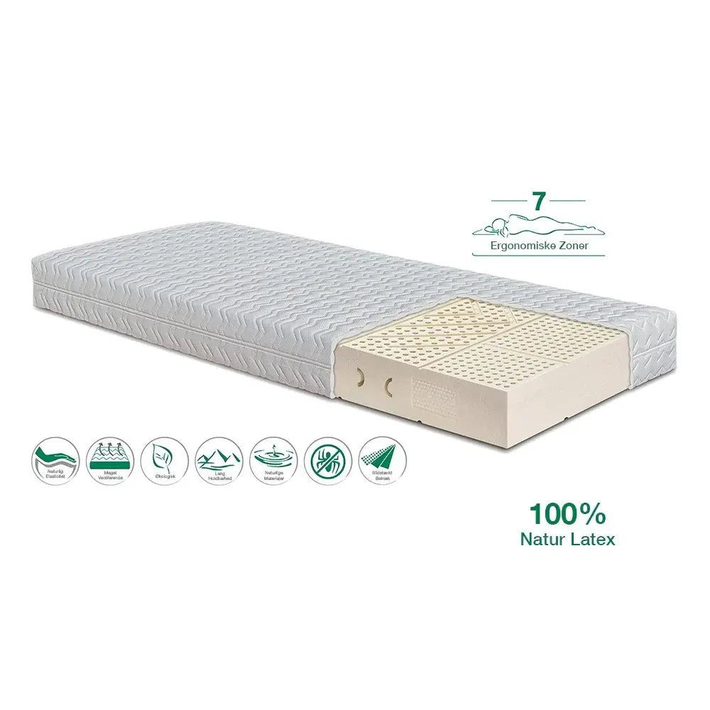 SÖVN Essential NATUR Latex Madras | 100% Naturlige Materialer 180X200