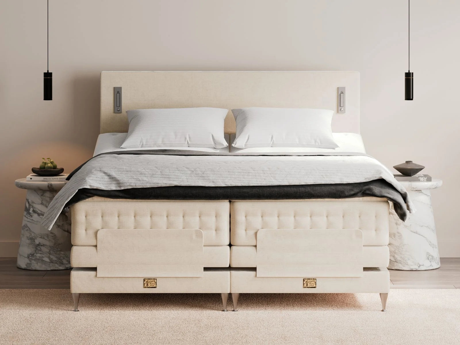 Mattson Beds Elevationsseng Lotus/ Soulful ST kontinentalseng | 180 x 200 cm