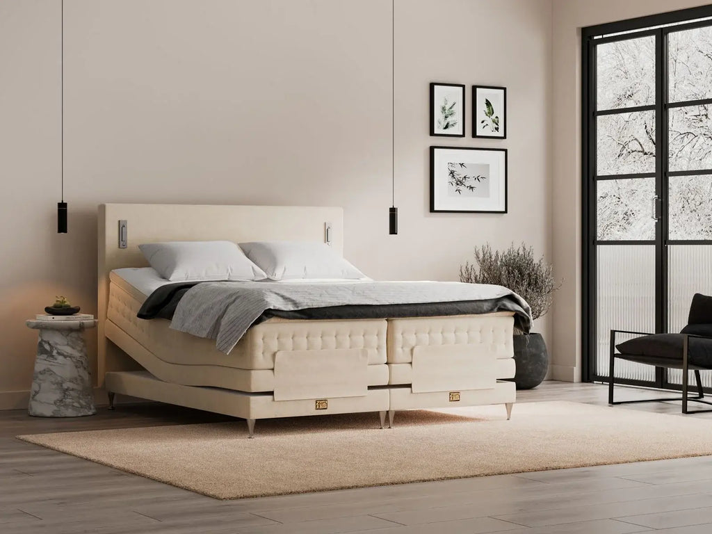Mattson Beds Elevationsseng Lotus/ Soulful ST kontinentalseng | 180 x 200 cm