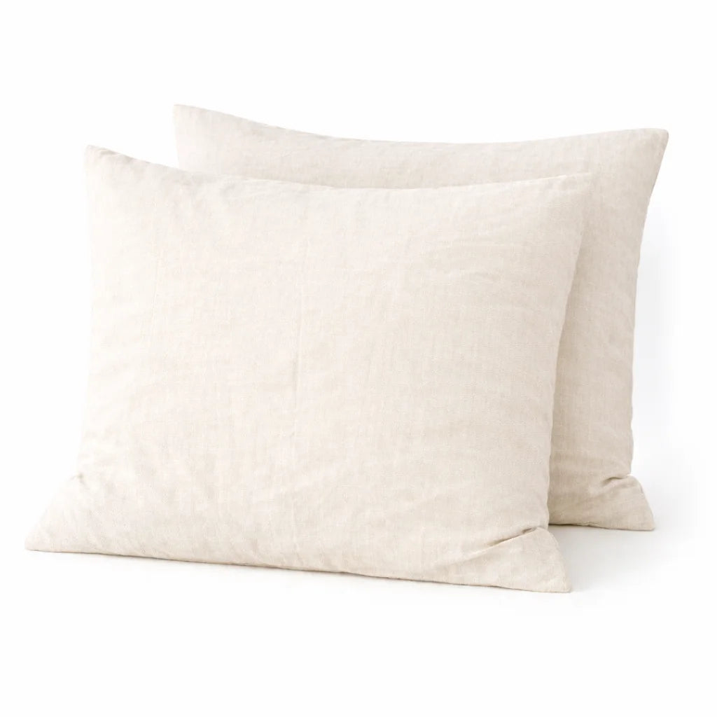 2 pak Sopire hamp pudebetræk | Natur | 60 x 63 cm
