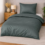 100 % lyocell bambus sengetøj | 140 x 220 cm – Grøn