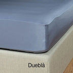 100 % lyocell bambus faconlagen | 210 x 210 cm – Blå
