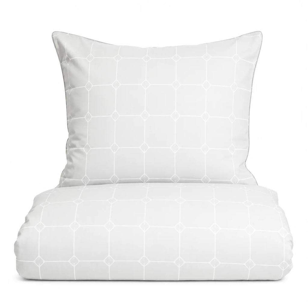 White Carstel bomuldspercale sengetøj TC210 hvid 140x200