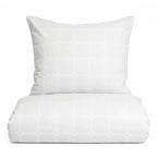 White Carstel bomuldspercale sengetøj TC210 hvid 140x220