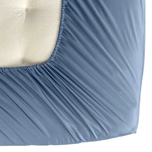 100 % lyocell bambus faconlagen | 160 x 200 cm – Dueblå