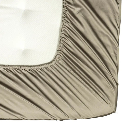 100 % lyocell bambus faconlagen | 140 x 200 x 35 cm  – Gråbrun