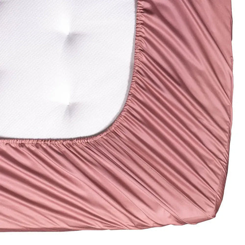 100 % Lyocell bambus faconlagen | 120 x 200 cm – Støvet rosa