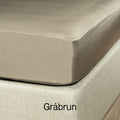 100 % lyocell bambus faconlagen | 90 x 200 cm – Brun – Gråbrun